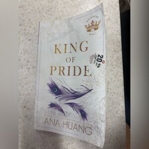 King of Pride by Ana Huang - White & Purple Hardcover/ Paperback Cover
